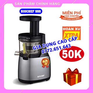 Máy ép chậm biochef 555, máy ép trái cây, hoa quả siêu kiệt bã, dễ dàng sử dụng