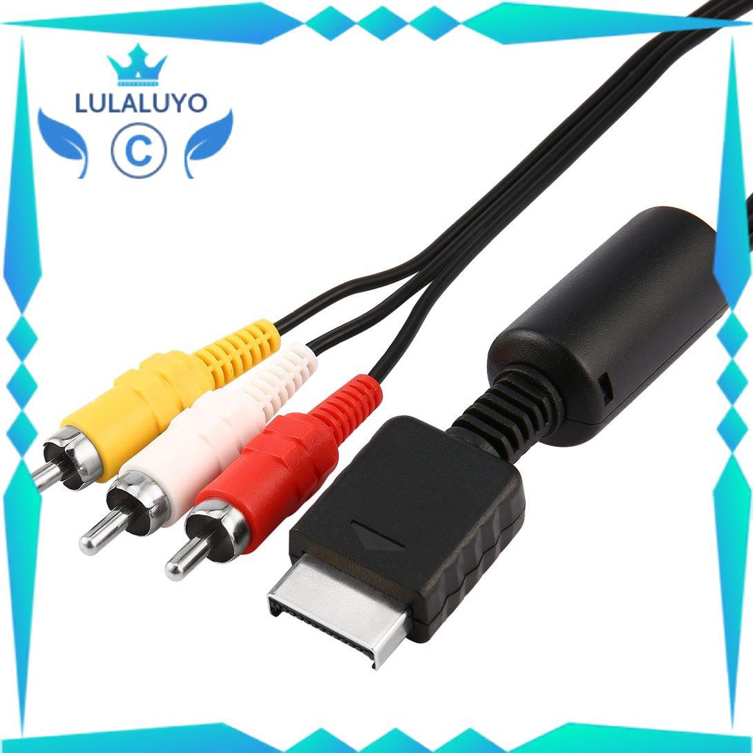 Dây Cáp AV RCA Dài 1.8m Truyền Hình Ảnh Và Âm Thanh Đến TV Dành Cho Máy Chơi Game PS2