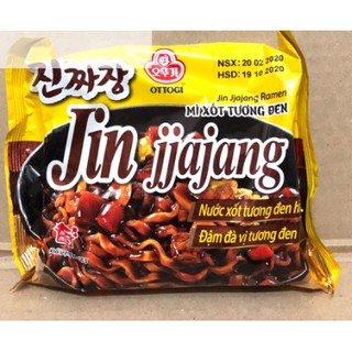 [Set 5 gói] Mì Ottogi xốt tương đen Jin Jjajang Ramen (Gói 135g)
