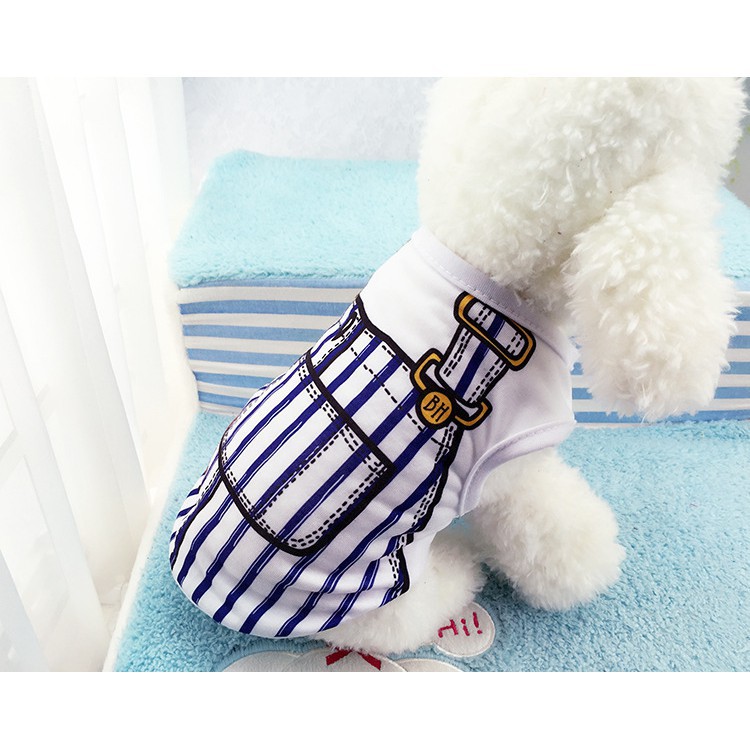 Áo thun cotton thời trang mùa hè dành cho thú cưng