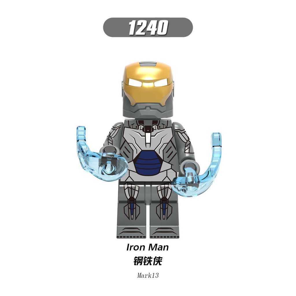 Minifigures Các Mẫu Nhân Vật Siêu Anh Hùng Iron Man MK9 MK10 MK11 MK12 MK13 MK23 MK27 MK26 - Lắp Ráp Mini X255