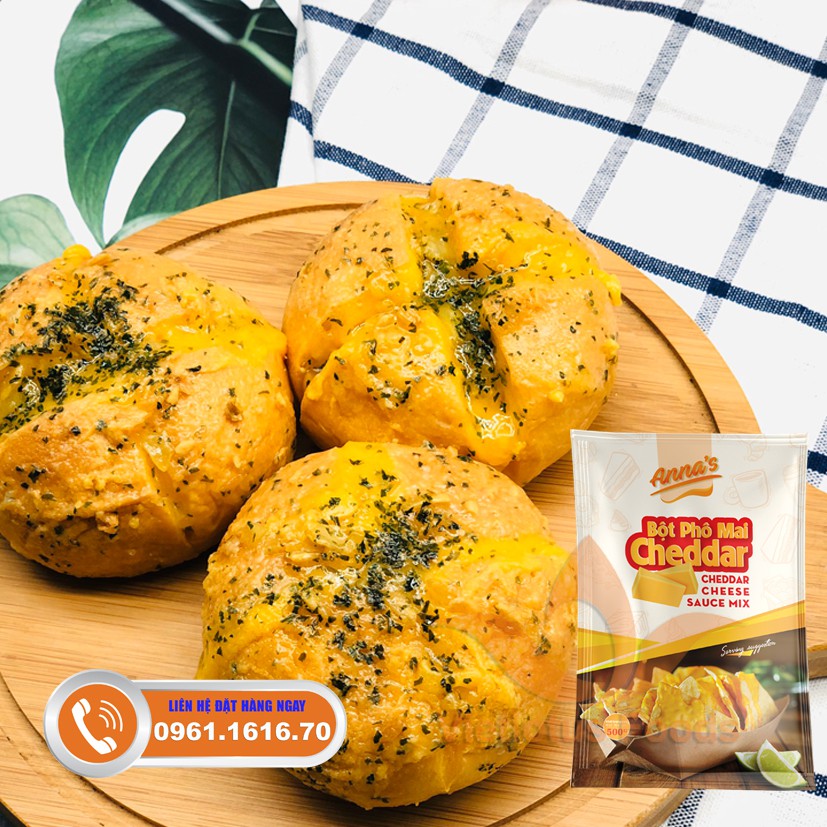 Bột Phô Mai Cheddar Úc Anna's Cheddar Dùng cho Pha Chế, Làm Bánh | Túi 500G