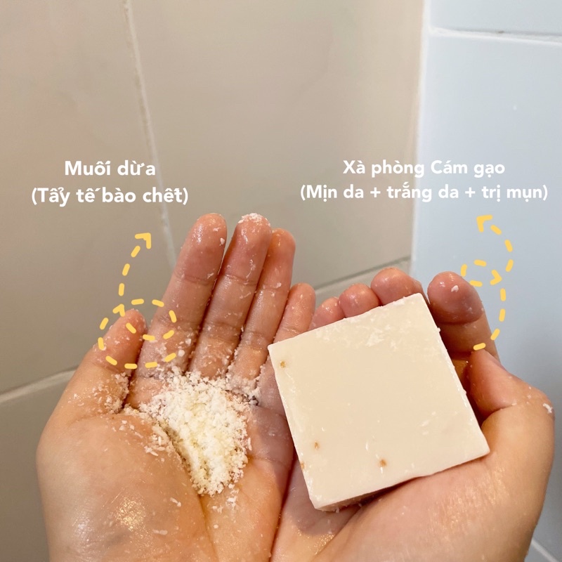 Xà phòng cám gạo JAM Milk Rice Soap 65G dưỡng trắng, giảm mụn thâm