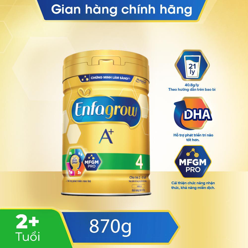 [Date 2022] Sữa Enfagrow 4 850g - 100% Hàng chính Hãng