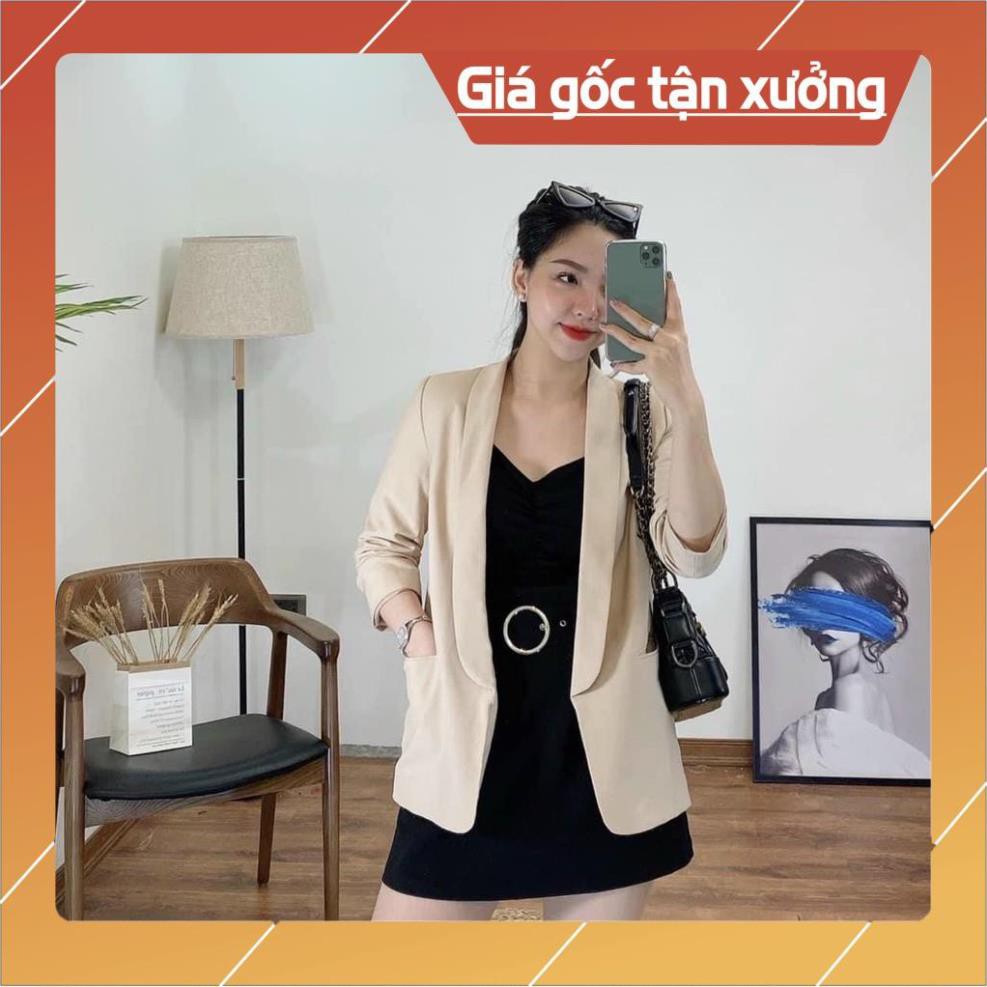 ÁO VEST- BLAZER CỔ TAY NHÚN CỔ SAM DÁNG SUÔNG NHẸ 2 LỚP 💕💕💕 | BigBuy360 - bigbuy360.vn
