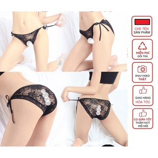 Quần Lót Nữ Ren Sexy cao cấp mềm mại kháng khuẩn sexy gợi cảm buộc nơ 2 bên mẫu REN c23