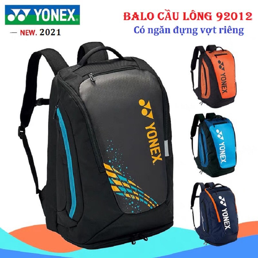 Balo cầu lông yonex BAG 92012, phom cứng cáp, có ngăn đựng giày vợt riêng, chuyên dụng cầu lông
