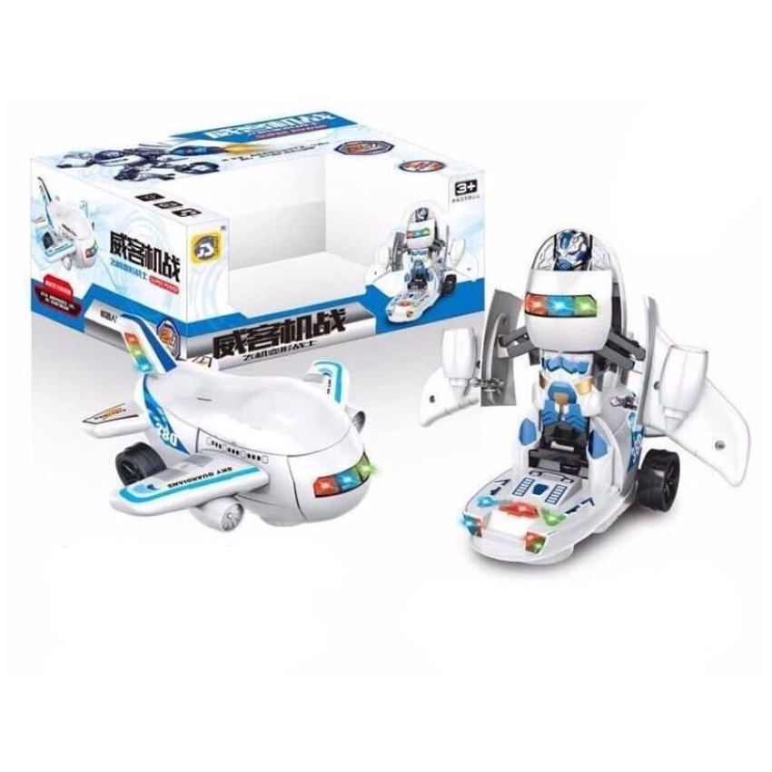Đồ chơi máy bay biến hình Robot Airbus có đèn nhạc