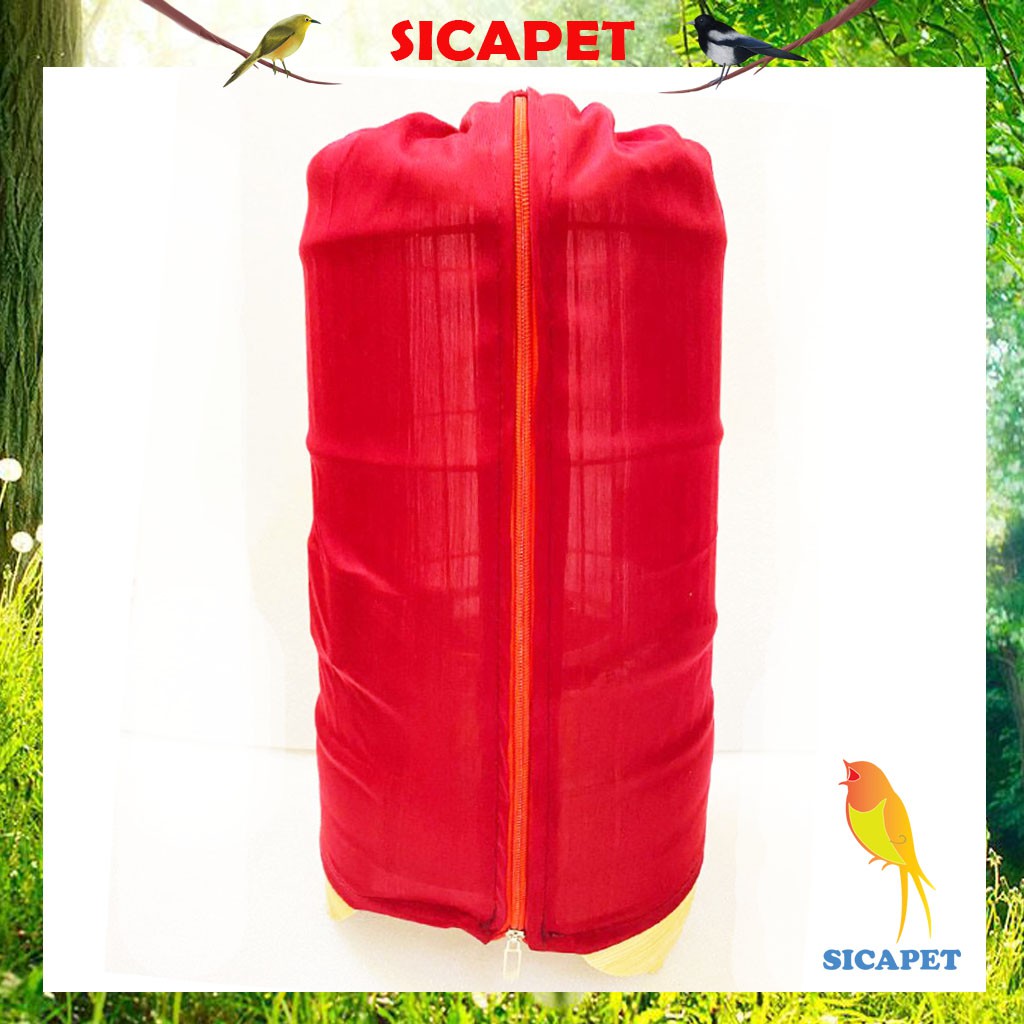 Áo lồng chim khuyên đỏ SICAPET, Phụ kiện lồng chim giá rẻ