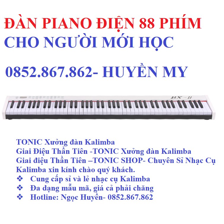 Đàn piano điện 88 phím dành cho người mới học chơi ANDREW-020193BXII Dễ dàng mang theo Âm hay