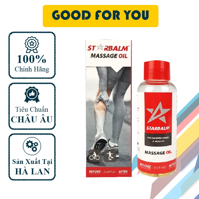 Dầu Nóng Xoa Bóp, Dầu Massage STARBALM Massage Oil ( 50ml ) - Hà Lan