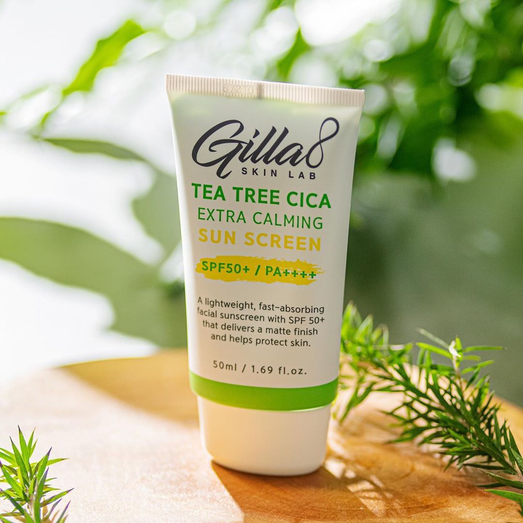 KEM CHỐNG NẮNG TRÀM TRÀ GILLA8 TEA TREE CICA EXTRA CALMING SUNSCREEN