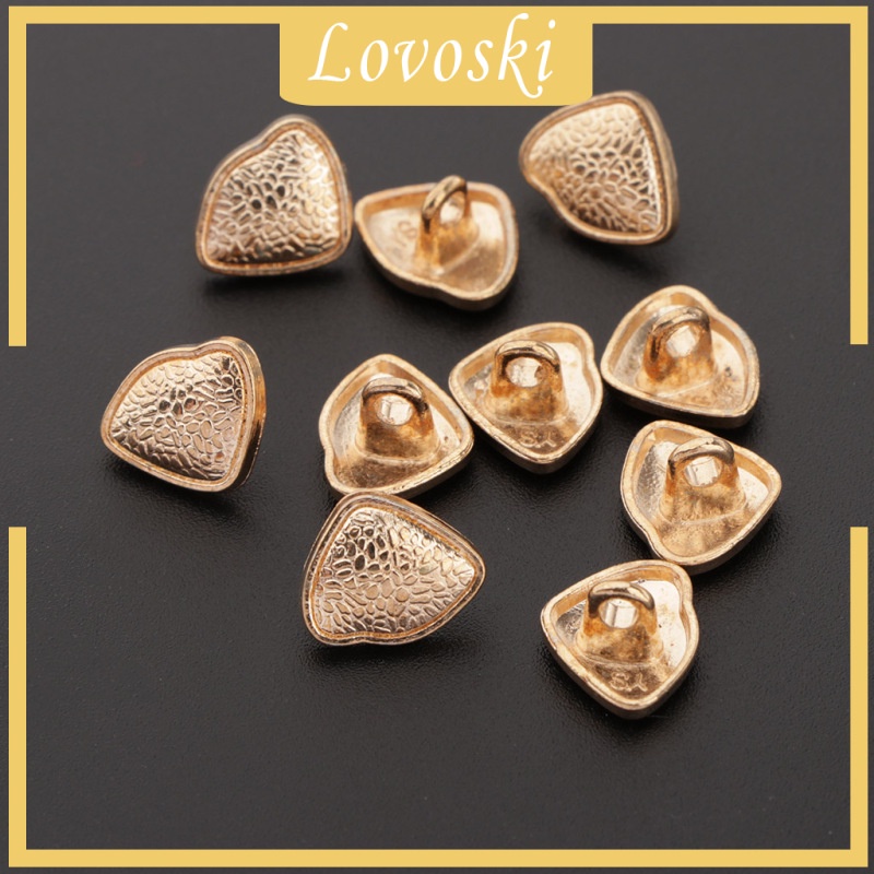 Set 10 Nút Kim Loại Hình Dạng Đặc Biệt Sáng Tạo Trang Trí Giày Dép