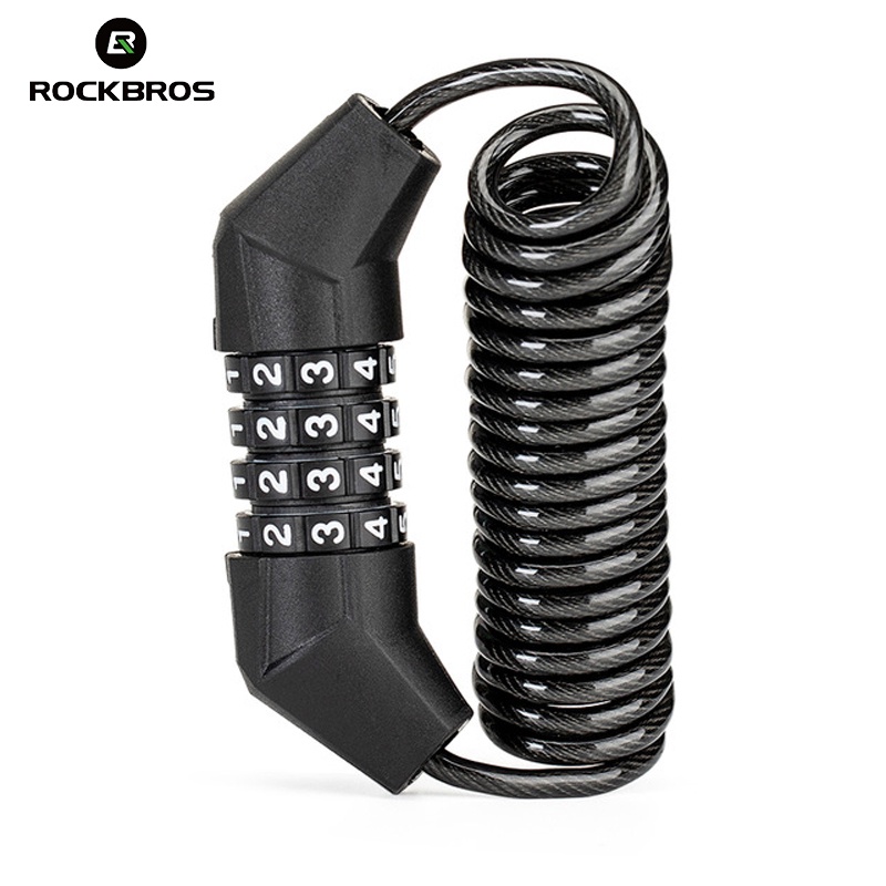 Rockbros Dây Cáp Khóa Mũ Bảo Hiểm Chống Trộm Chất Lượng Cao khóa xe đạp