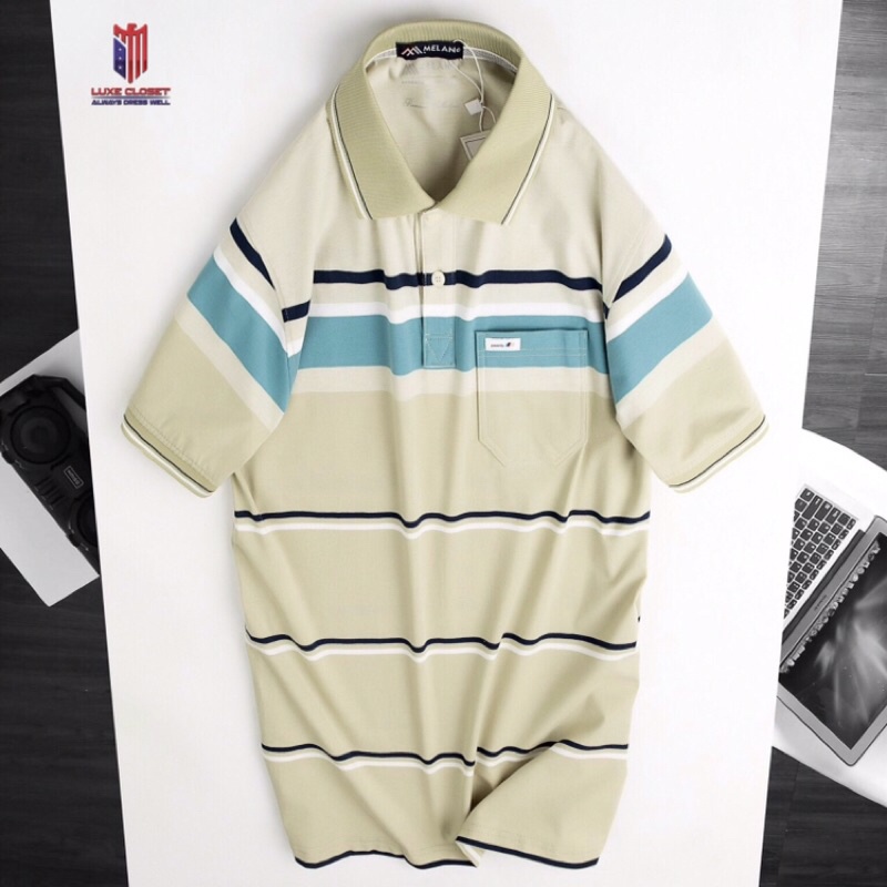 Áo Thun Nam Trung Niên Có Túi -Chất cotton mềm mịn ACT001