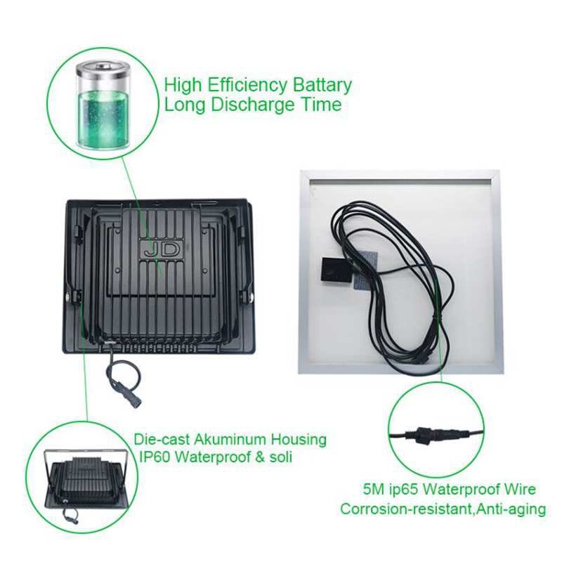 Đèn Pha Led Năng Lượng Mặt Trời 200w [ Bảo Hành 2 Năm]