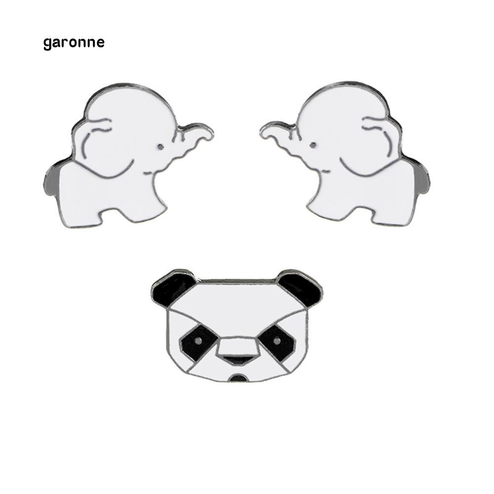 Ghim Cài Áo Hình Dáng Chú Voi / Gấu Trúc Độc Đáo Cá Tính