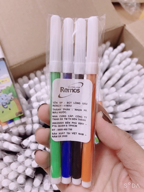 Bút Lông Màu REMOS- 4 Màu