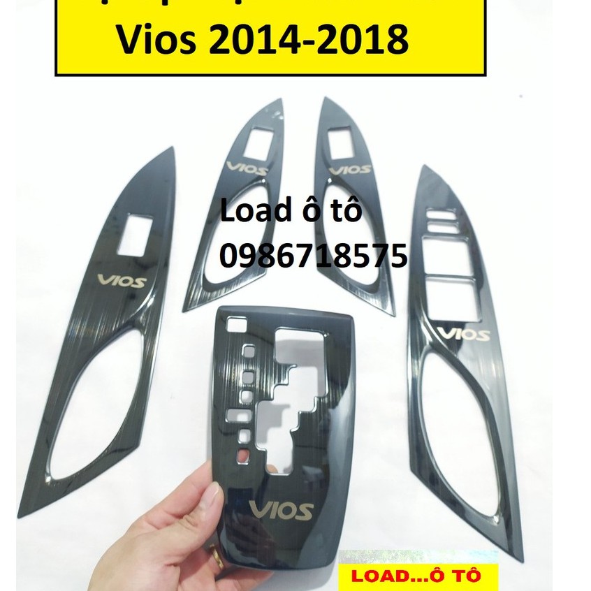 Bộ Ốp Nội Thất Toyota Vios 2014-2018 Số Tự Động Vân Titan