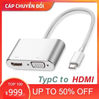 Cáp chuyển đổi type c sang hdmi và vga