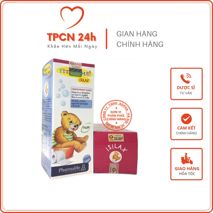 Isilax Fitobimbi - Siro chống táo bón Thảo dược Châu Âu chống táo bón trẻ nhỏ
