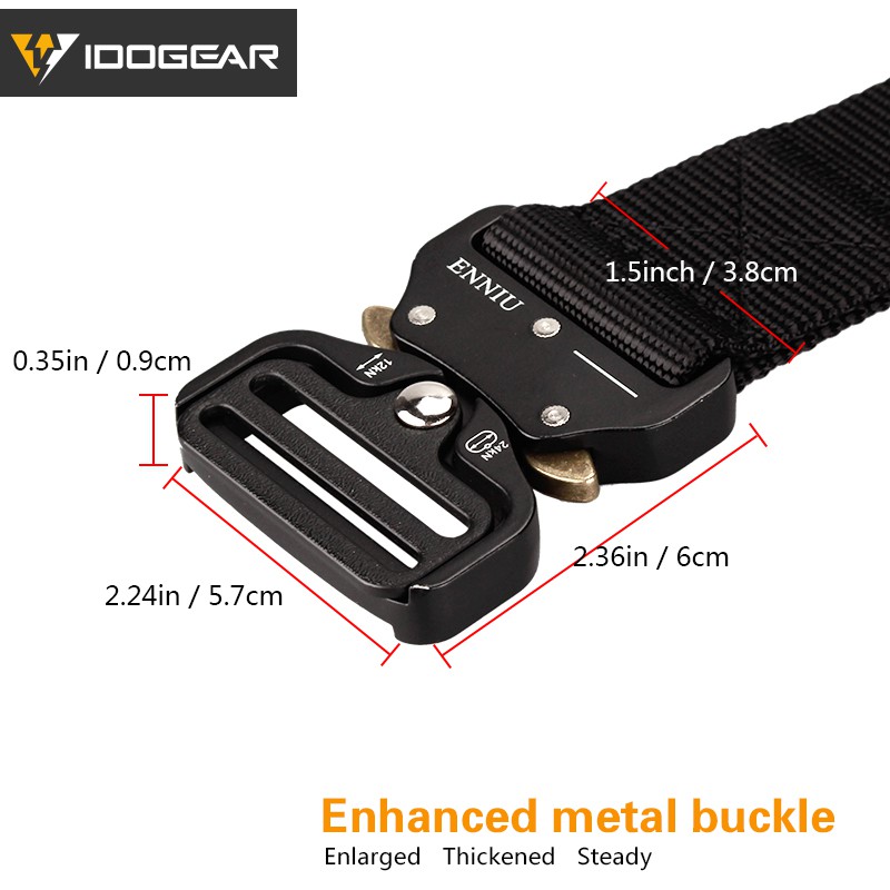 Thắt lưng phong cách quân đội bằng nylon kích thước 1.5 Inch 3402