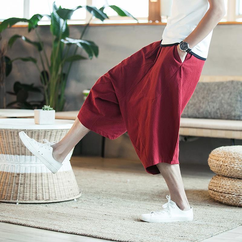 Quần Lửng Ống Rộng In Họa Tiết Con Voi Dành Cho Nam