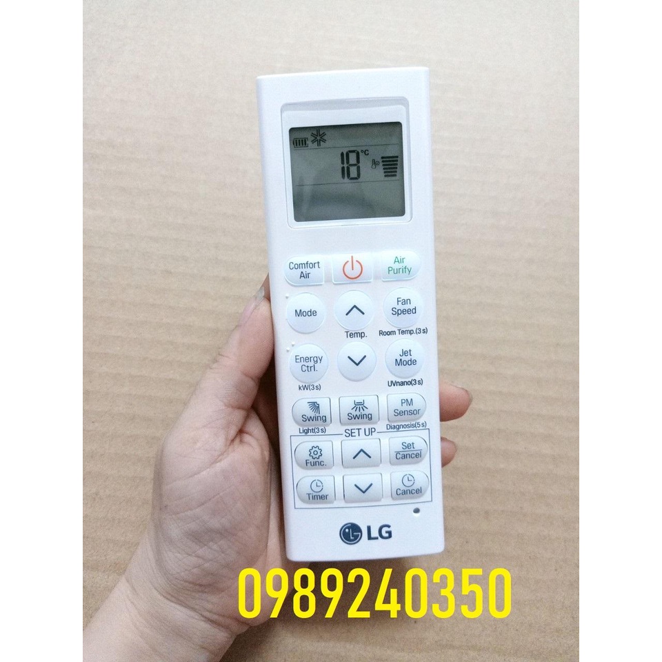 Điều khiển điều hoà LG 1 chiều, Remote máy lạnh chính hãng