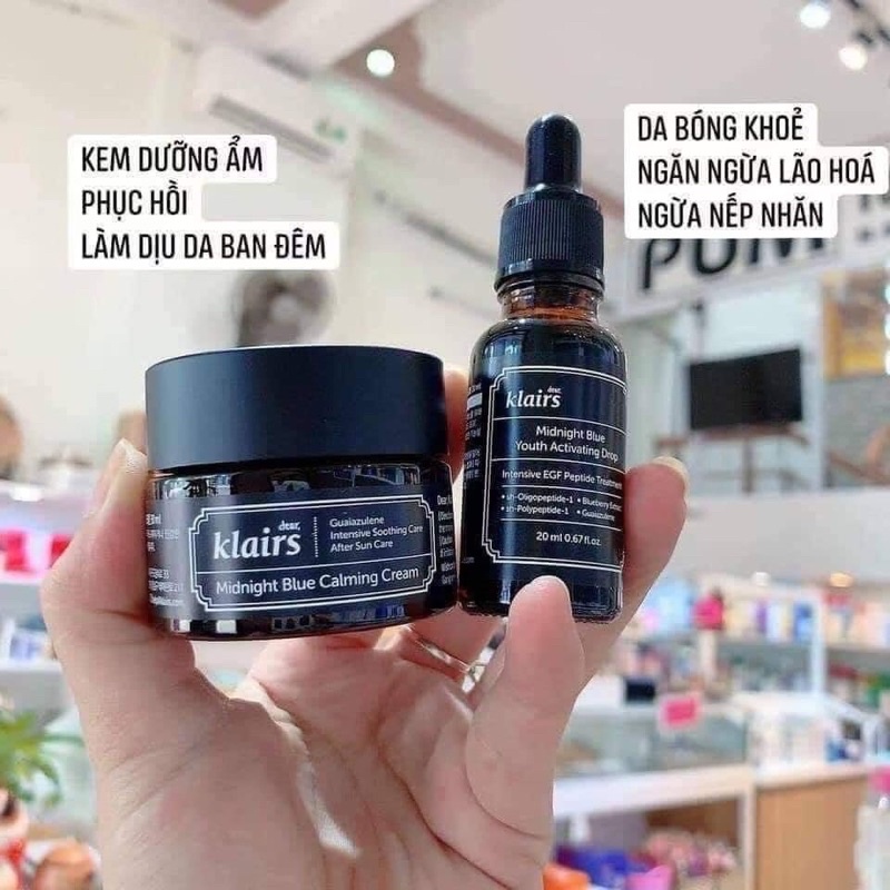 Combo Tinh Chất Phục Hồi Da và Kem Dưỡng Klair