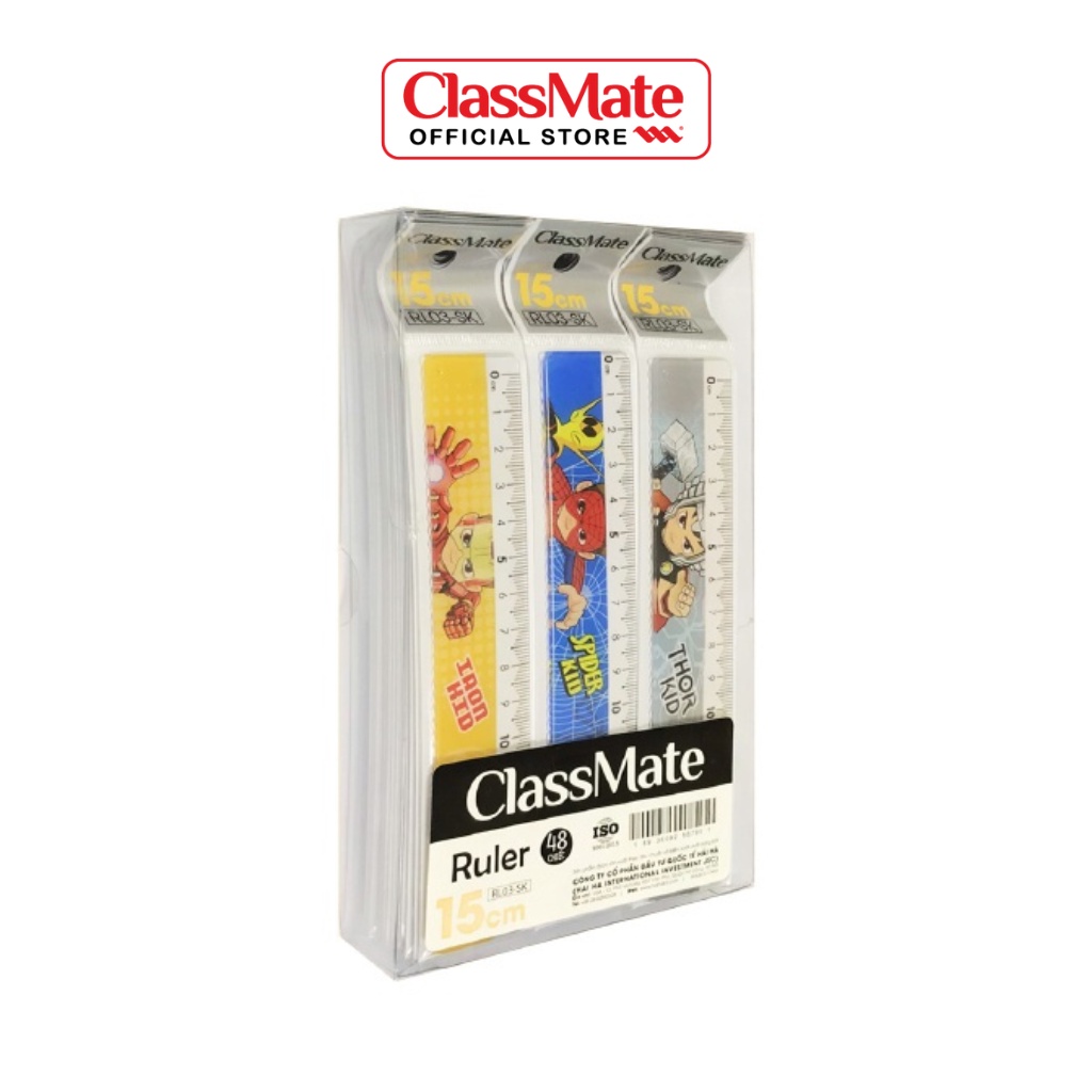 Thước Kẻ CLASSMATE Hình Siêu Nhân Cho Bé RL03-SK (15cm)