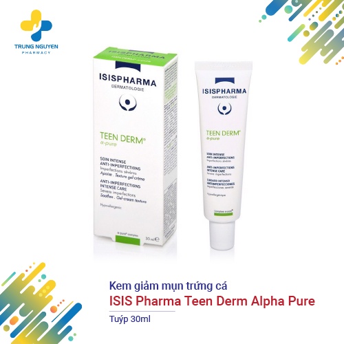 Kem mụn trứng cá Isis Pharma Teen Derm Alpha Pure (30ml)