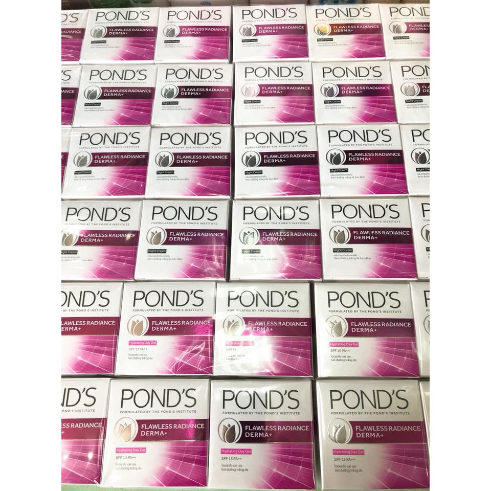 Kem Pond's Cao Cấp FLAWLESS RADIANCE DERMA+ Ngày Và Đêm 50G