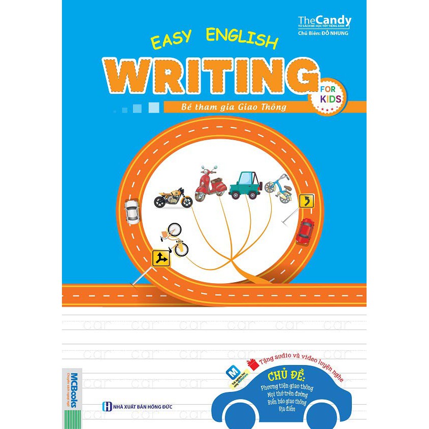 Sách - Easy English writing for kids - Bé tham gia giao thông