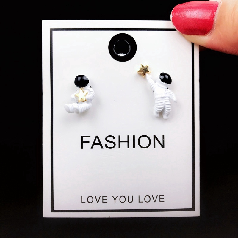 Bông Tai Hình Phi Hành Gia Bằng Thép Không Gỉ