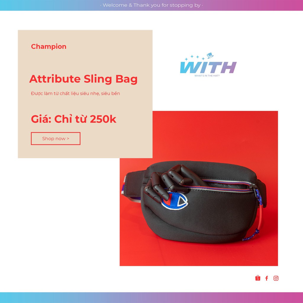 Túi đeo bụng Champion