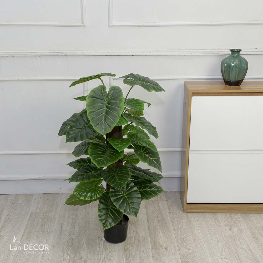 Cây giả - Cây trầu bà cột giả trang trí phòng khách, phòng ngủ, văn phòng, cửa hàng cao 95cm - LC2054-1