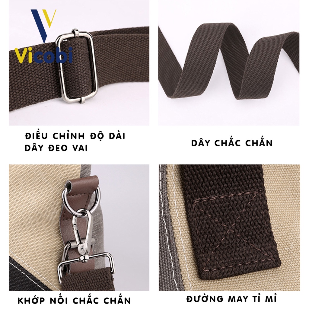 Túi xách nữ công sở vải Canvas dày dặn Vicobi CV3 Gadot, có thể dùng để đi tiệc, làm, du lịch, cafe hay đi học