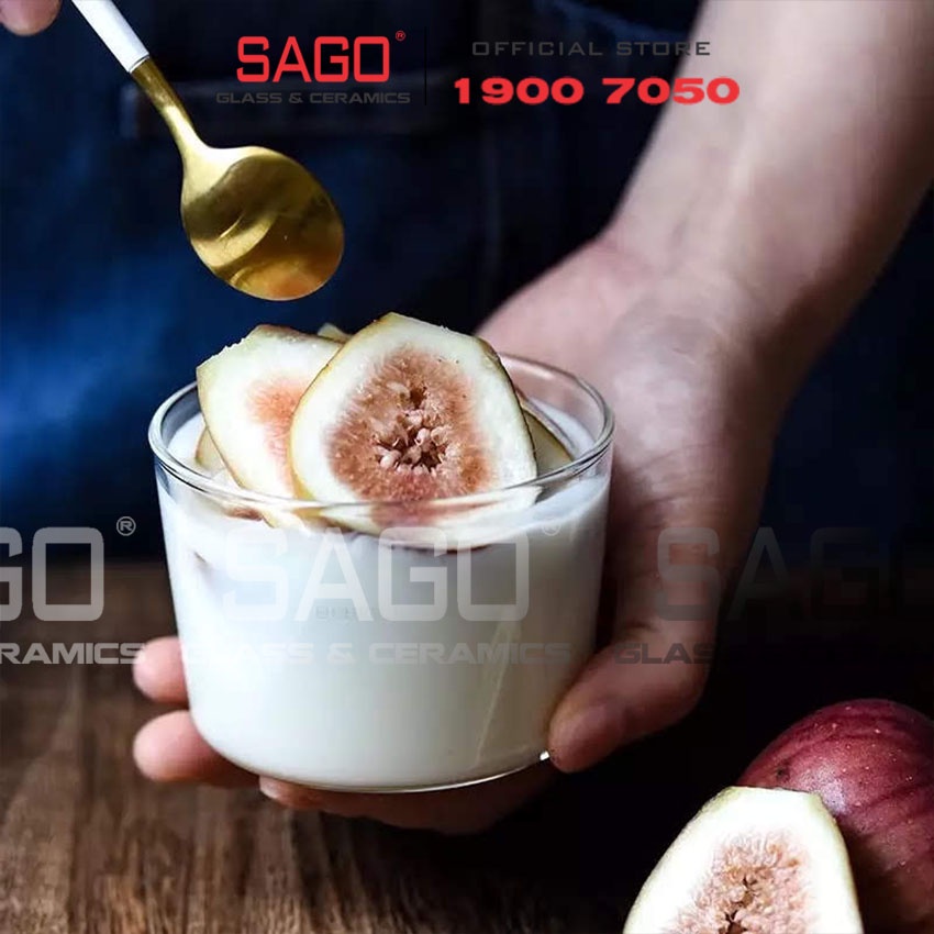 Cốc Thủy Tinh Pudding &amp; Panna Cotta Cidra 220ml (Made in EU)
