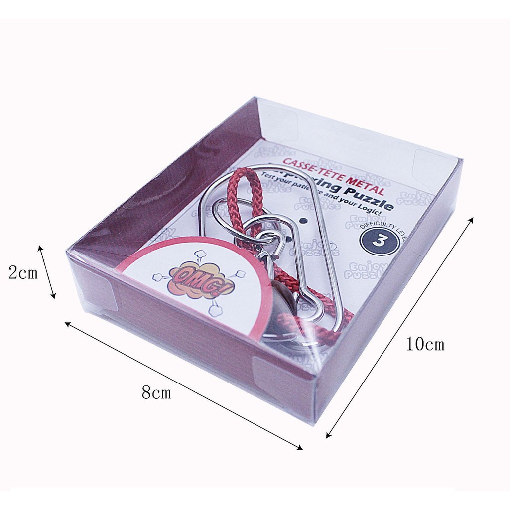 ❤️ HOTSALE ❤️  TRÒ CHƠI TRÍ TUỆ, TRÒ CHƠI IQ tháo lắp vòng sắt CAO CẤP - TẶNG 1 GIÁ ĐỠ ĐIỆN THOẠI S059