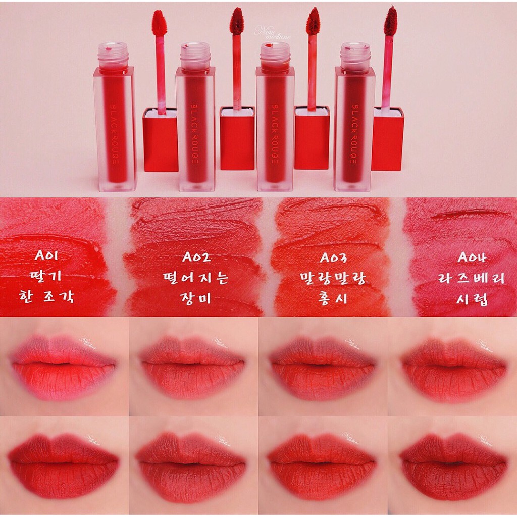 Son kem lì Black Rouge Air Fit Velvet Tint 3 Seasons - mỹ phẩm MINH HÀ cosmetics | Thế Giới Skin Care