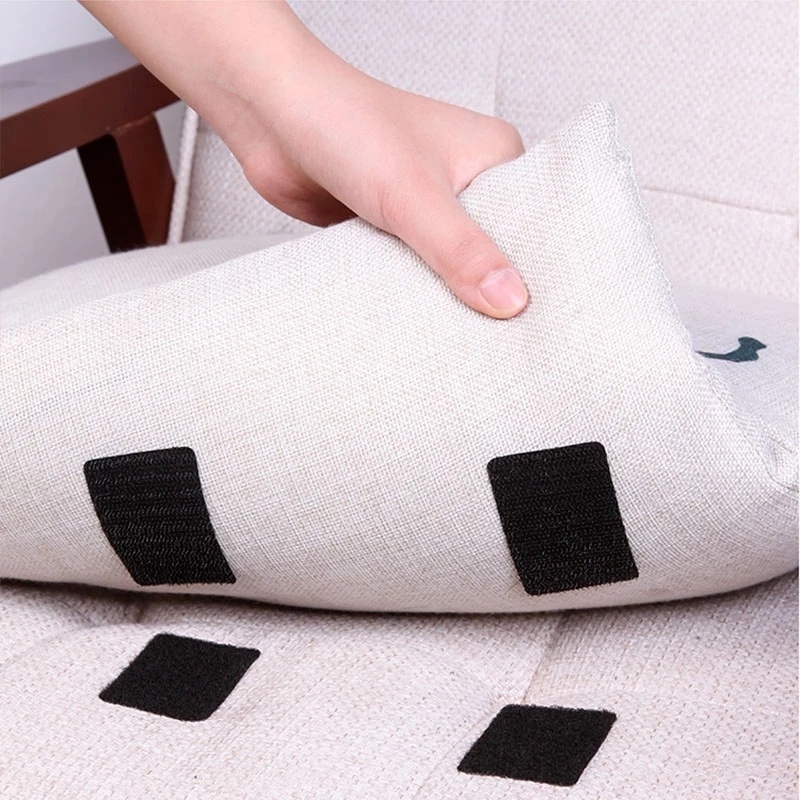 Set 5 Cặp Miếng Dán Cố Định Thảm Lót Ghế Sofa Hai Mặt Tự Dính Mạnh Chống Trượt Chống Mòn Có Thể Giặt Sạch