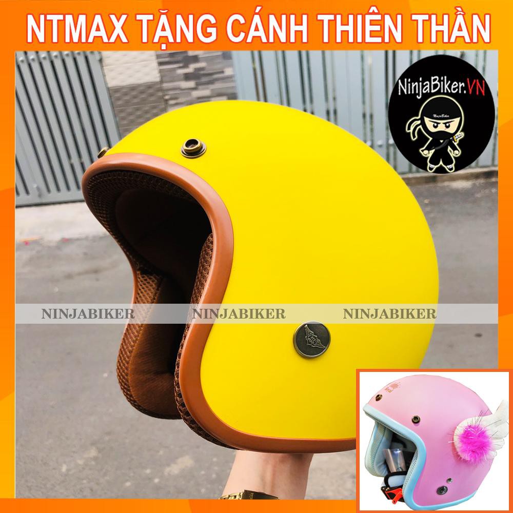 [ MẪU MỚI] Nón bảo hiểm ntmax chính hãng kèm cánh thiên thần lông( ngẫu nhiên)