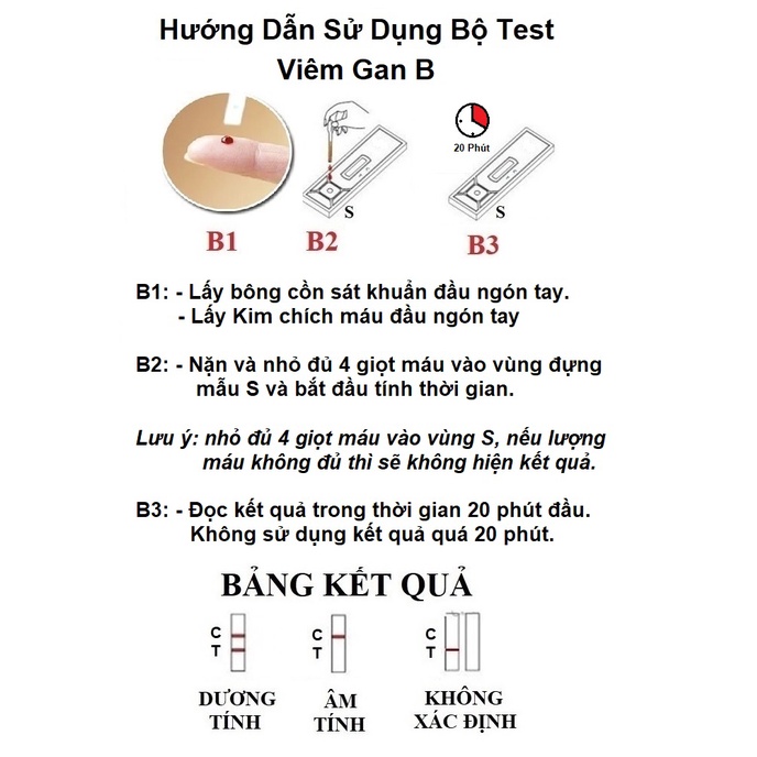 Combo 2 bộ Test HIV và Test Viêm Gan B (HBsAg) Fastep chính hãng của Mỹ