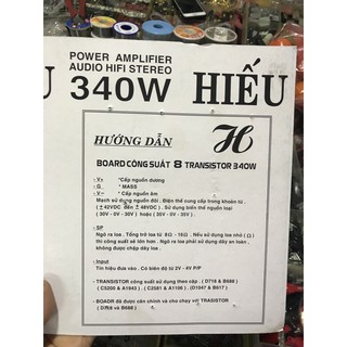HOT-Mạch công suất 340w 8 sò