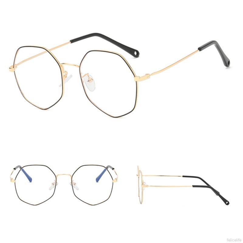 Kính Mắt Gọng Đa Giác Phong Cách Retro