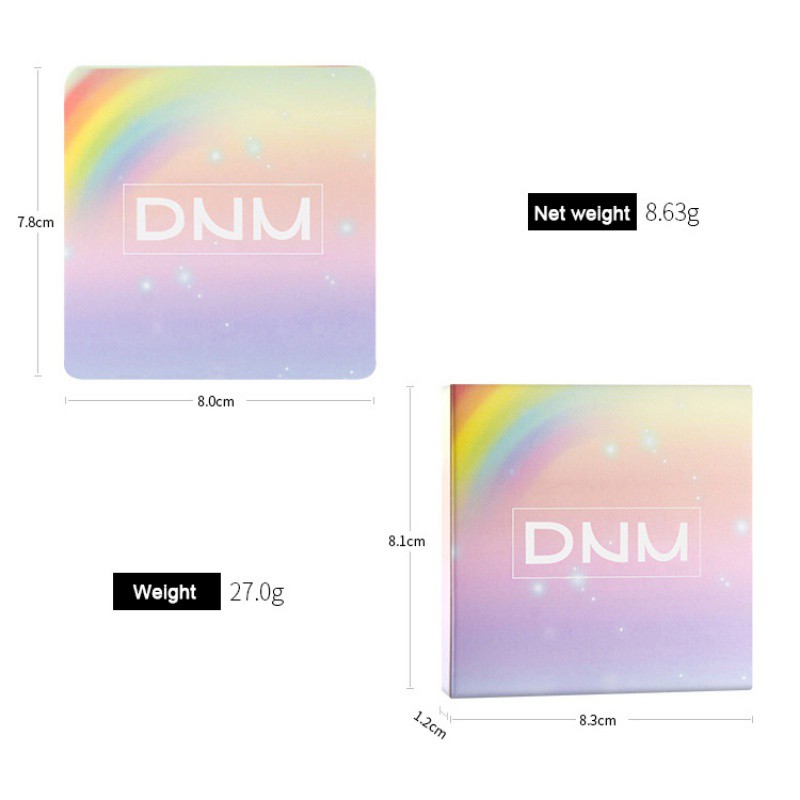 [Hàng mới về] Bảng màu phấn mắt DNM chống nước lâu phai 4 màu sắc kết hợp kèm cọ trang điểm tiện lợi | BigBuy360 - bigbuy360.vn