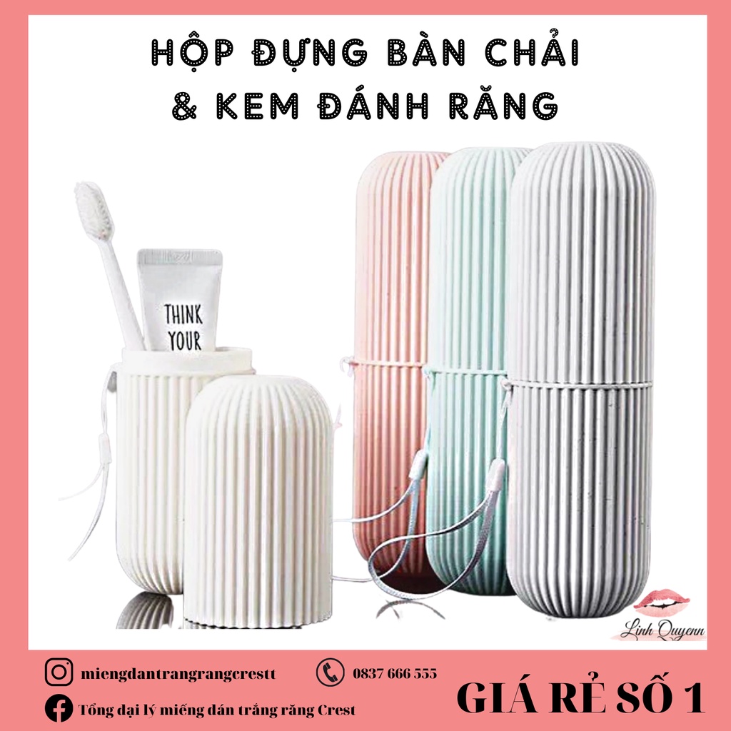 Hộp đựng bàn chải, kem đánh răng, sữa rửa mặt, dao cạo râu