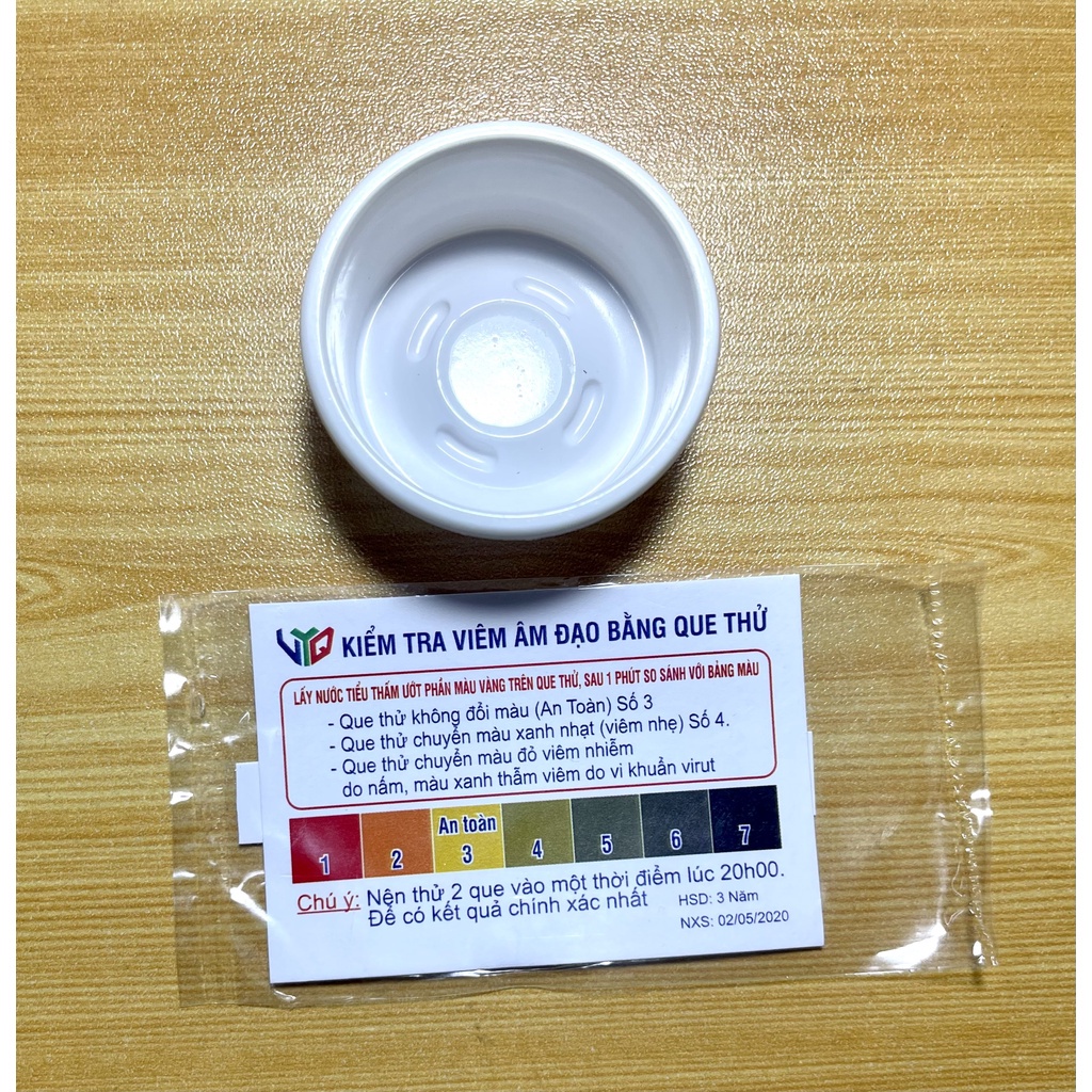 Que thử viêm nhiễm phụ khoa, Que test nấm ngứa âm đạo, vùng kín (kèm cốc) CHÊ TÊN SẢN PHẨM - Unipharcare