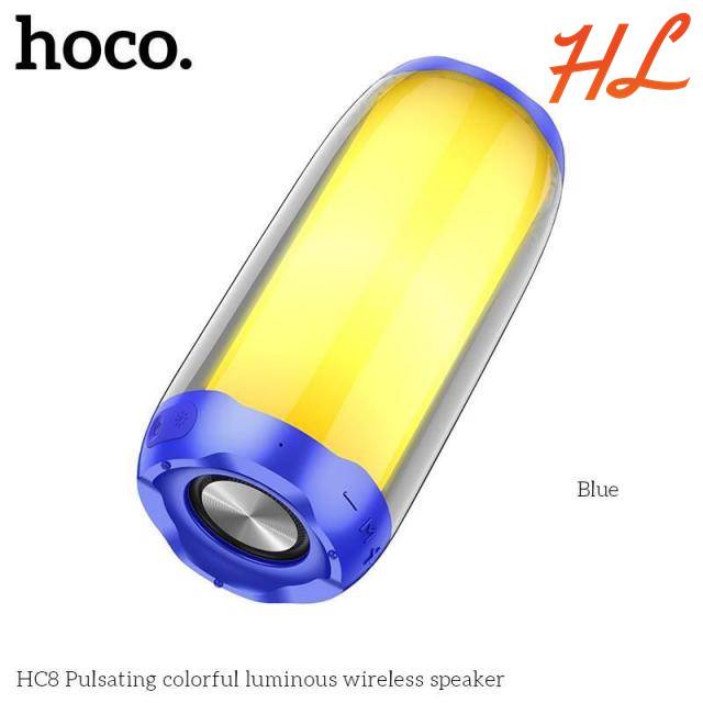 Loa Bluetooth Hoco HC8 Siêu Chất, Âm Thanh Tuyệt Đỉnh, Đèn LED Đổi Màu Cực Chất -  Chính Hãng BH 12 Tháng - Hưng Long PC