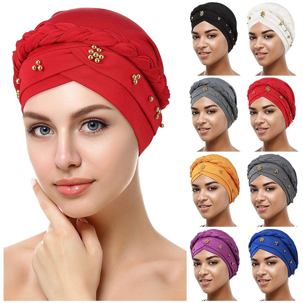 Mũ Turban Lụa Sữa Phong Cách Hồi Giáo Thời Trang Cho Nữ